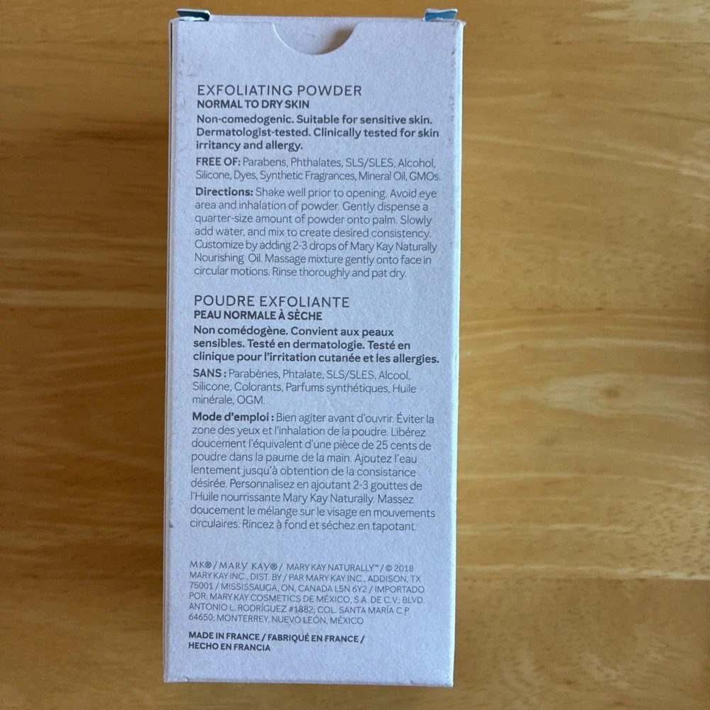 Mary Kay Naturally Exfoliating Power Sealed With Box 2.64 OZ